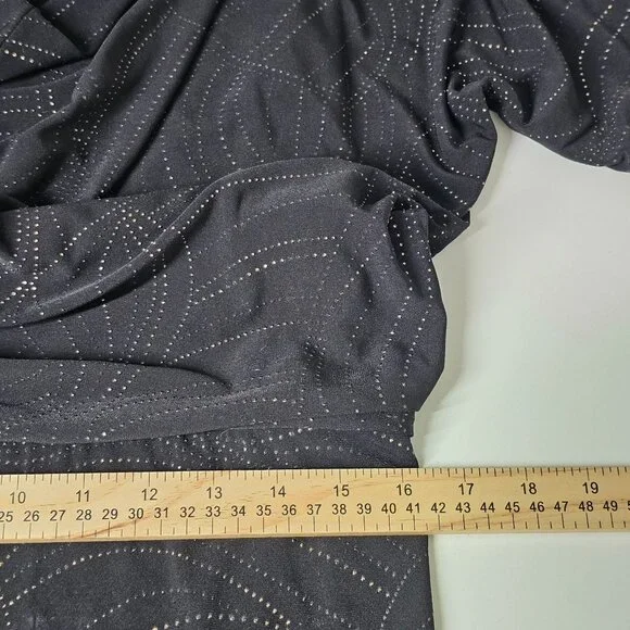 David Meister Black Cold Shoulder Dress Stretch‎ Anti-Wrinkle Womens 6 - Picture 11 of 14